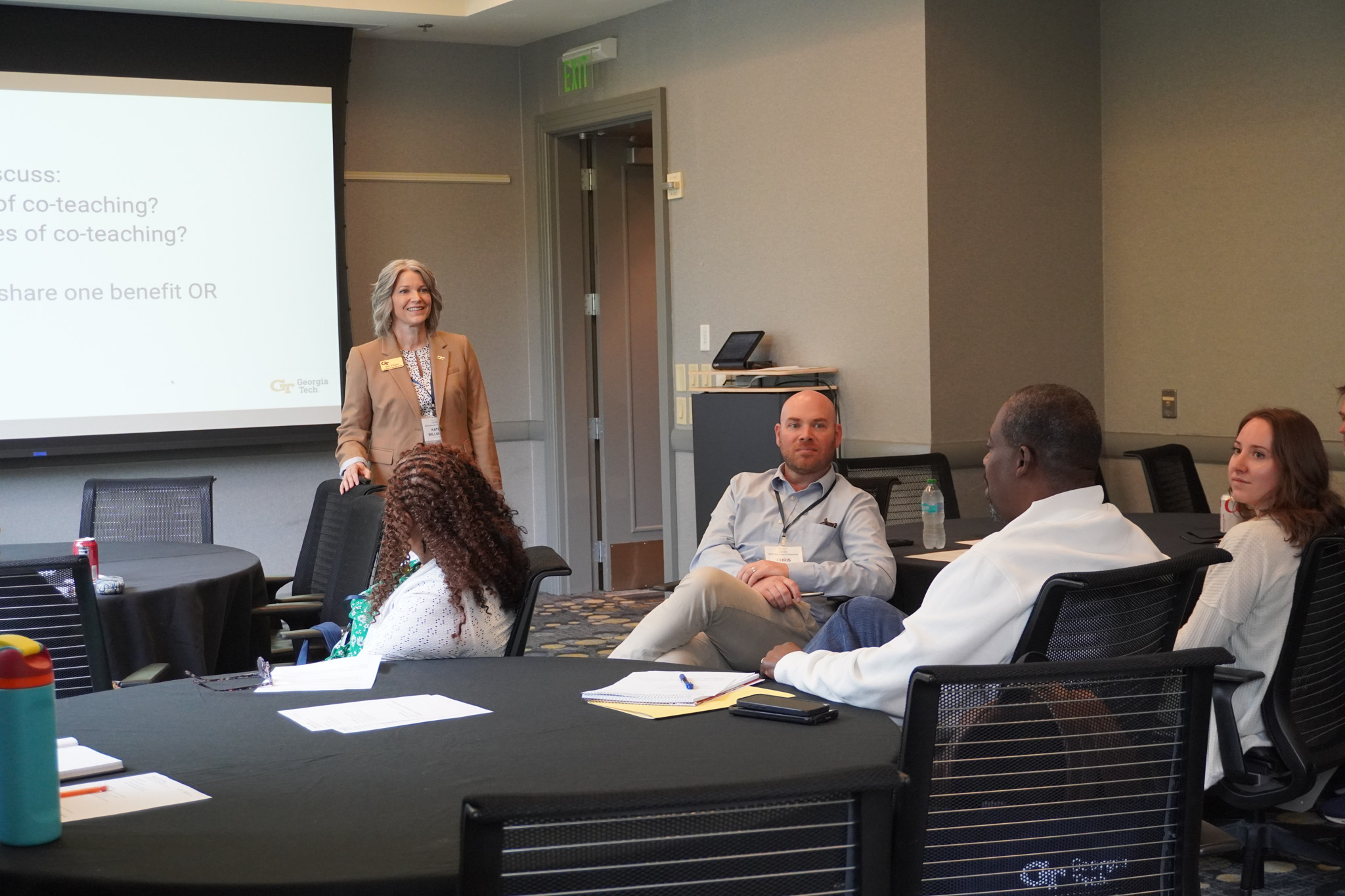 Kate Williams presenting at the GT 1000 and GT 2000 conference.