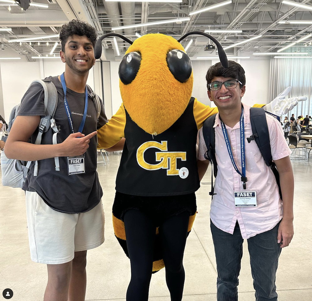 students posing with Buzz